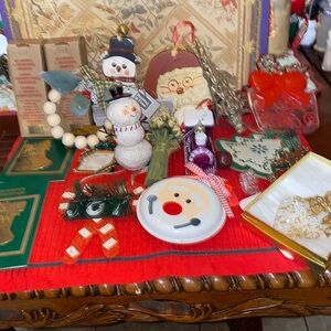Bundle of vintage, new Christmas Ornaments